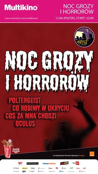 Noc Grozy i Horrorów w Multikinie - plakat