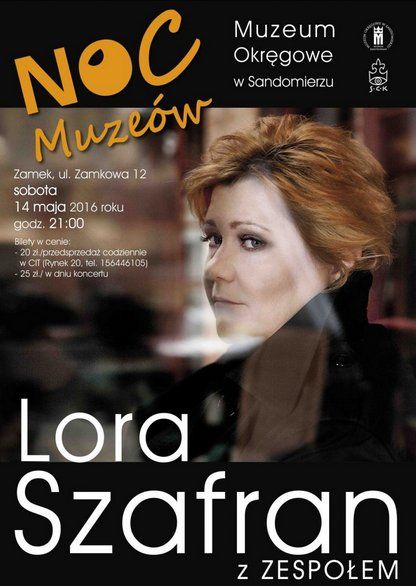 Lora Szafran wystąpi w Sandomierzu
