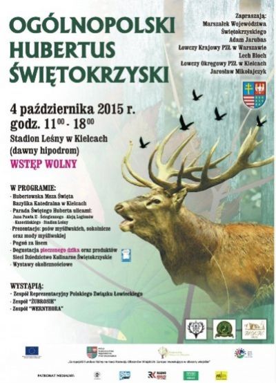 Ogólnopolski Hubertus Świętokrzyski - plakat