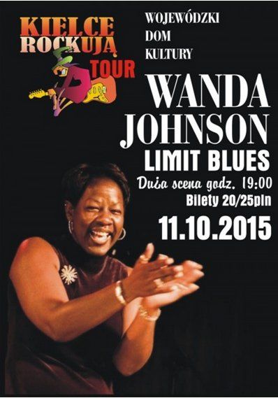 Koncert Wandy Johnson w Kielcach - plakat